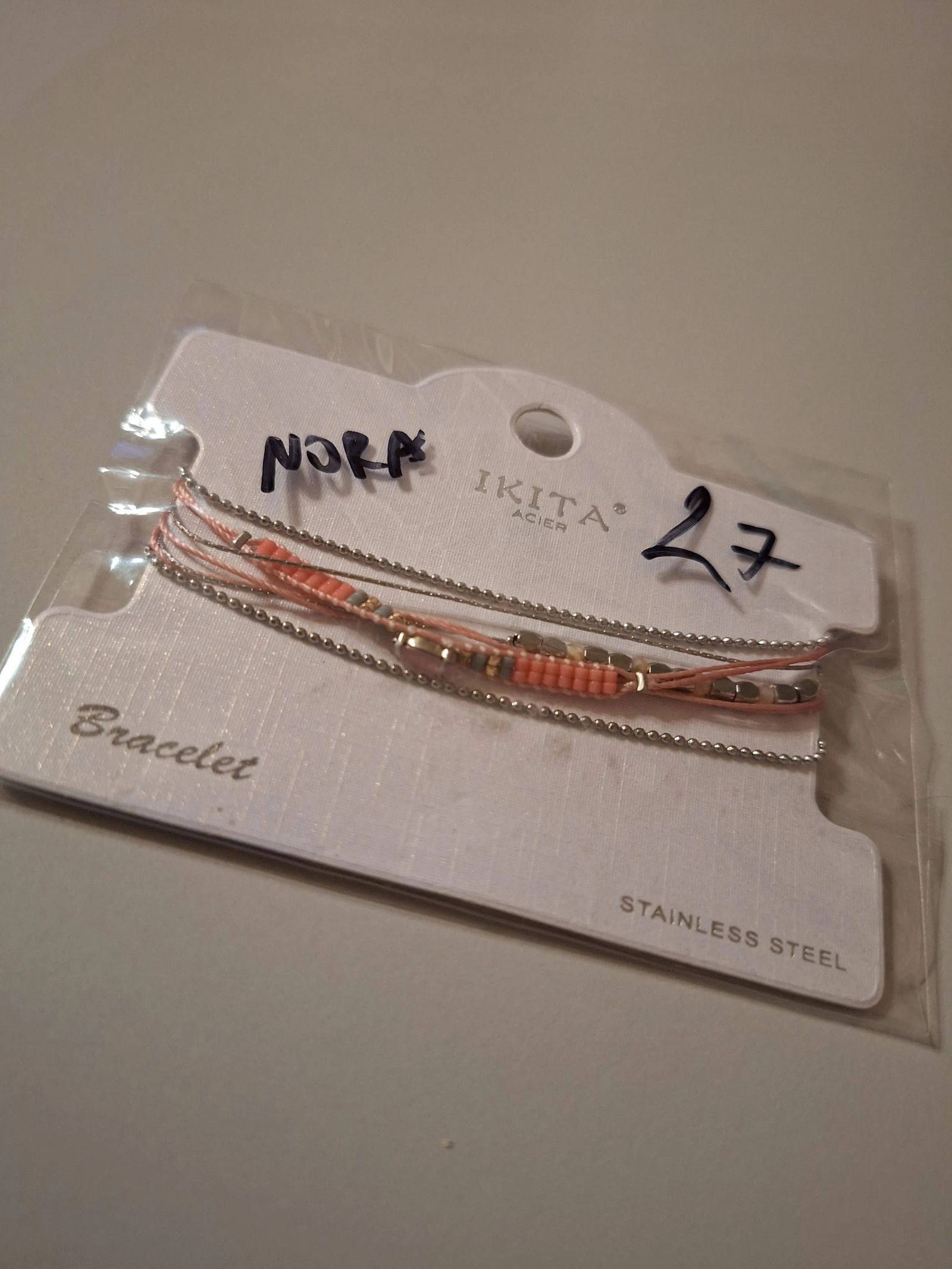 Joli bracelet Multi Rang réglable Ikita Acier inoxydable
